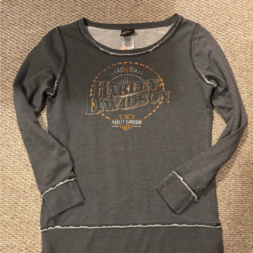 Women’s Harley-Davidson Off Shoulder Crewneck Sweatshirt
